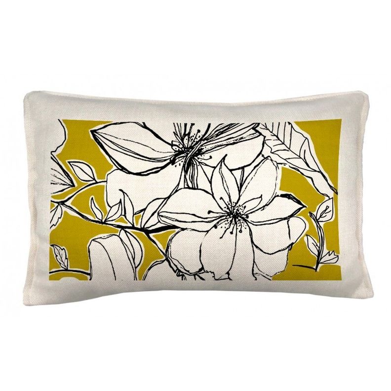 Cojin Flores Limón 50x30-0