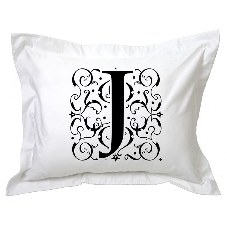 Funda de Almohada Letra Deco J-0