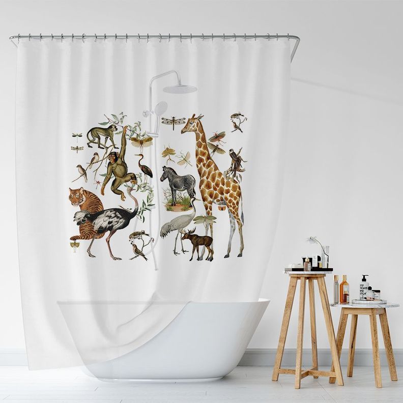 Cortina de Baño Velo Organza Wild-2