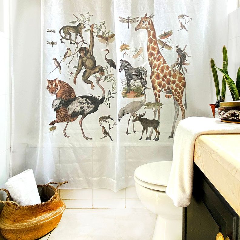 Cortina de Baño Velo Organza Wild-3