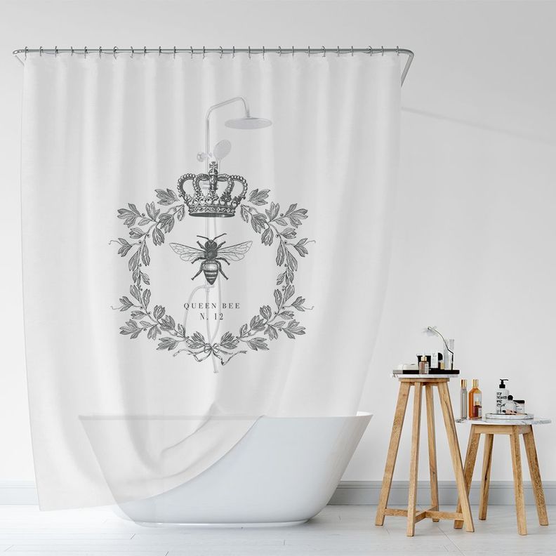 Cortina de Baño Velo Organza Abeja Reina-3