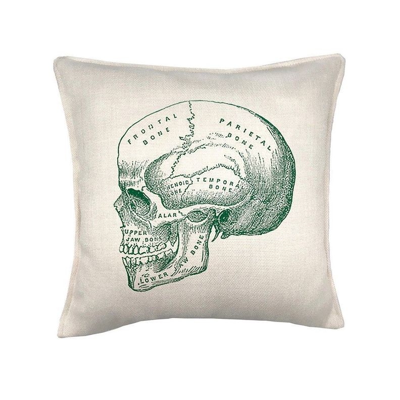 Cojin Craneo Anatomia 45x45 Crema