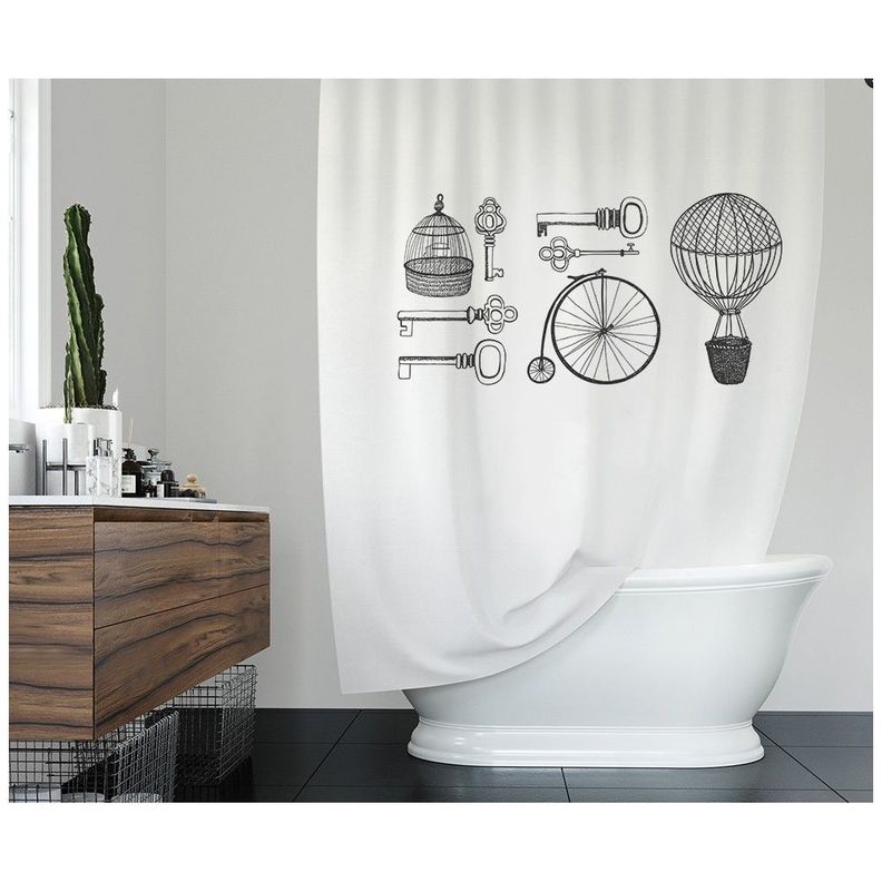 Cortina de Baño Retro-1