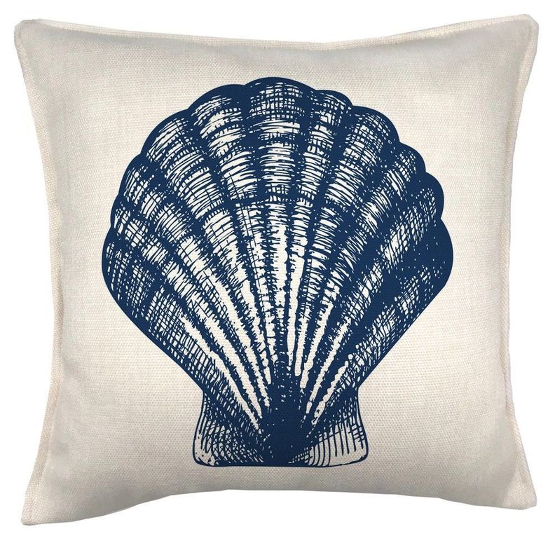 Cojin Marino Concha 45x45 Crema