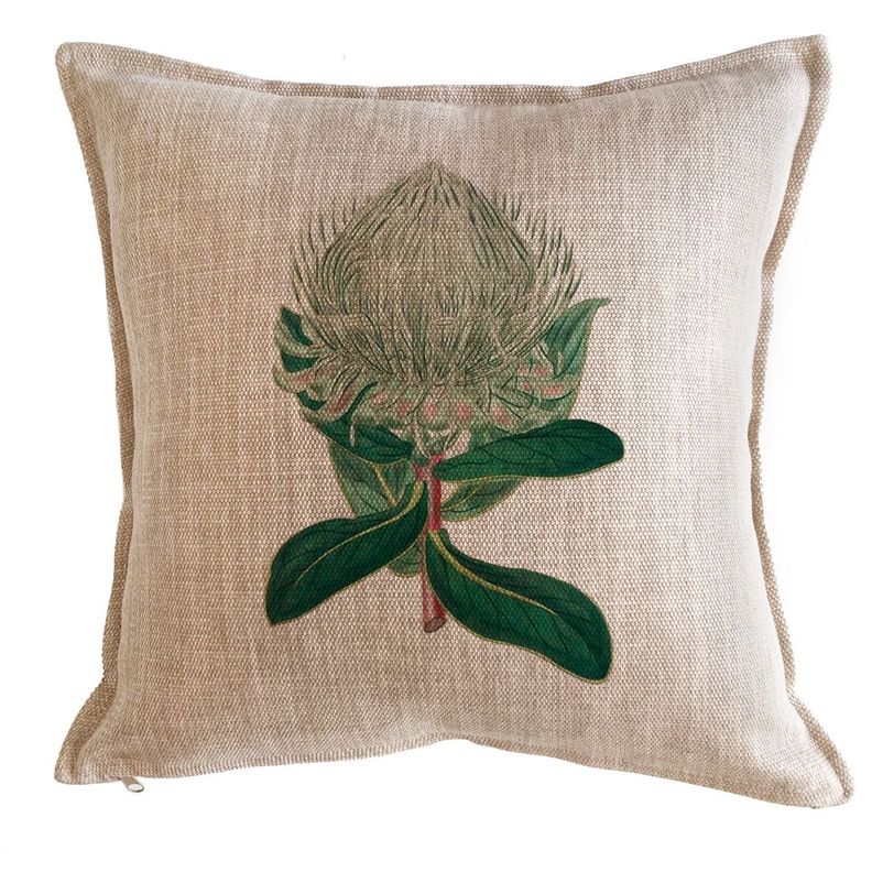 Cojin Antique Green 45x45 Beige