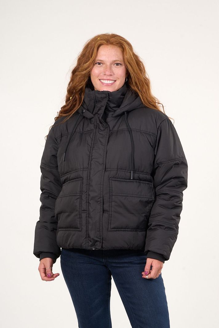 Parka Puffa con polar interior Negro mujer Polemic-0