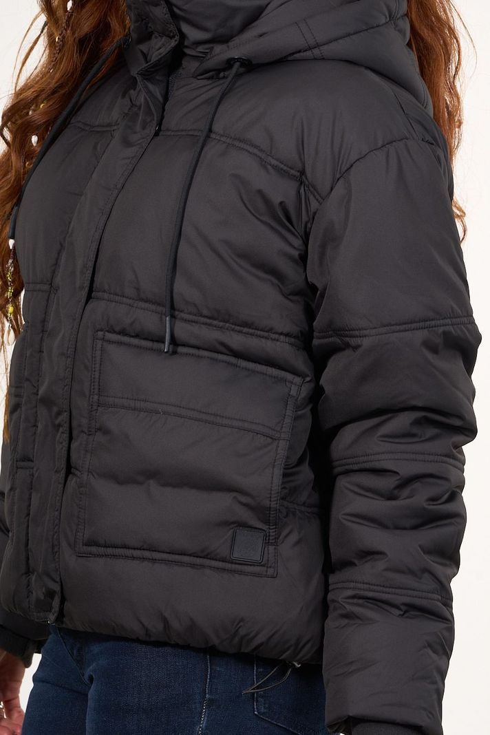 Parka Puffa con polar interior Negro mujer Polemic-2