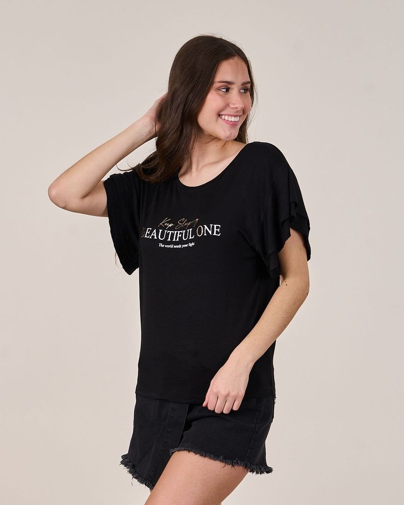 Polera manga caida Vuelos Chic VS1741 - Polemic Girl-4
