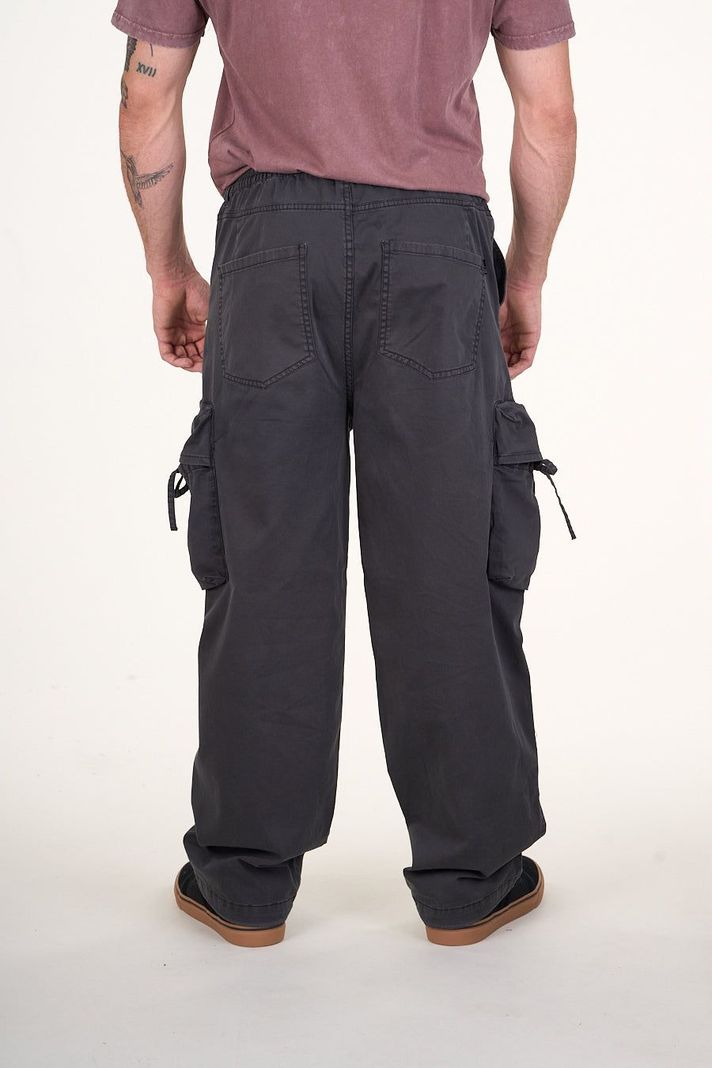 Pantalon cargo Twill procesado Relaxed Gris wi4755 Polemic-3