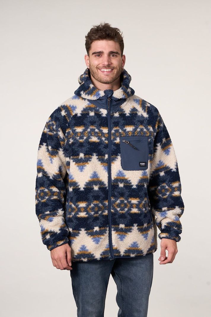 Poleron Polar Sherpa Bonded con cierre Print 8718 Polemic-1