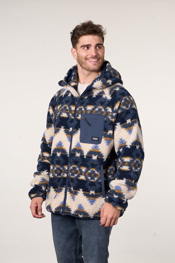 Poleron Polar Sherpa Bonded con cierre Print 8718 Polemic-2
