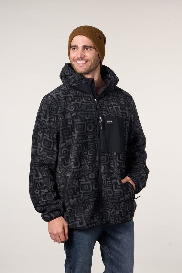 Poleron Micropolar Full Zipper y gorro 8708 Polemic-1