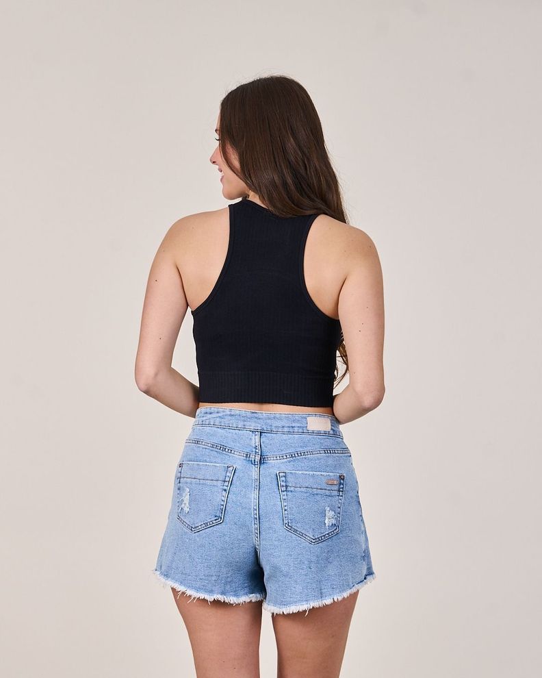 Polera Crop Top Halter Mujer VS1711 - Polemic Girl-2