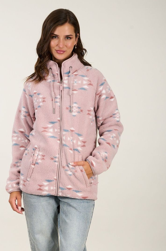 Poleron Polar Mujer Sherpa Mini Etnic Polemic-0