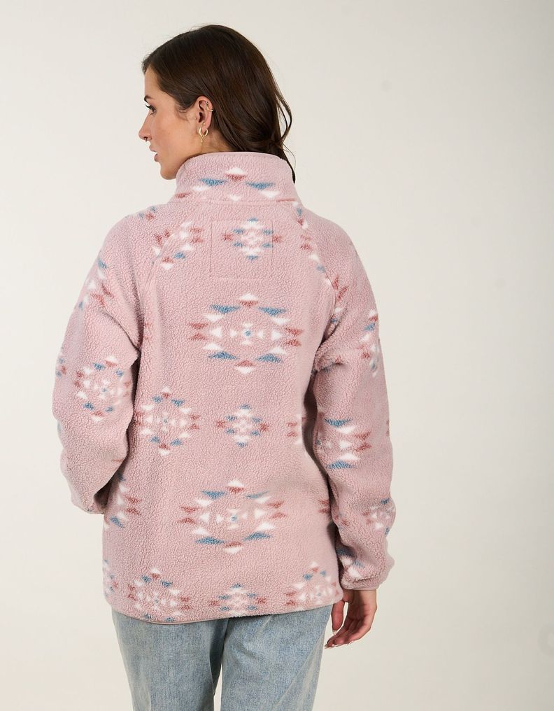 Poleron Polar Mujer Sherpa Mini Etnic Polemic-2