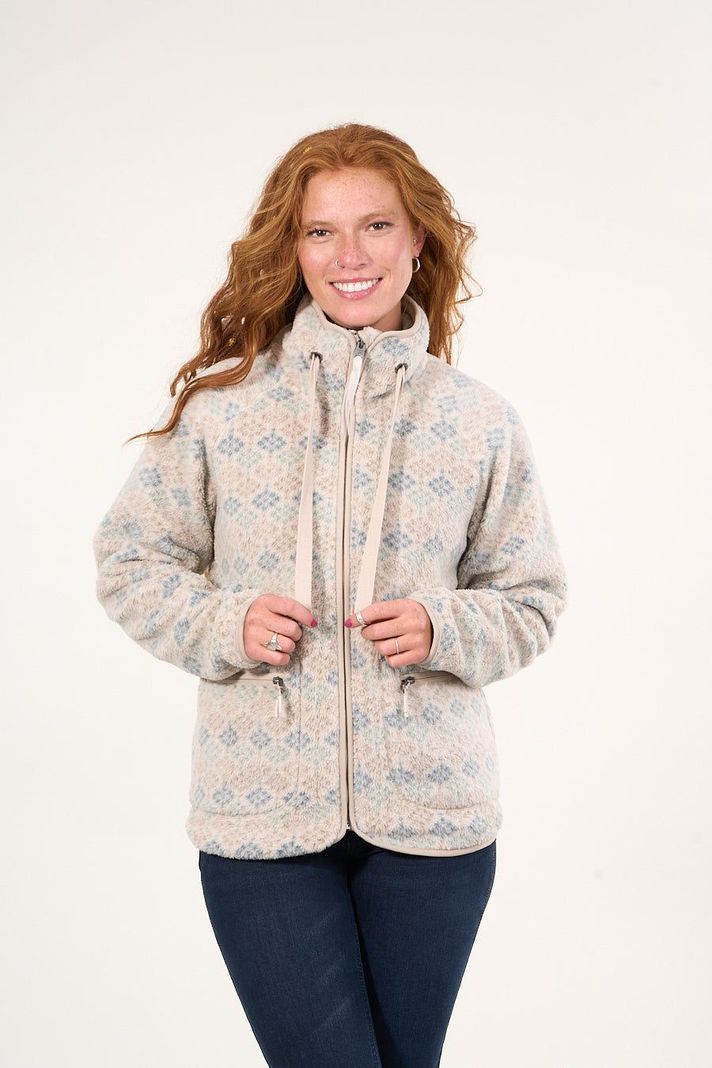 Poleron polar full print look sherpa Crudo mujer Polemic-0
