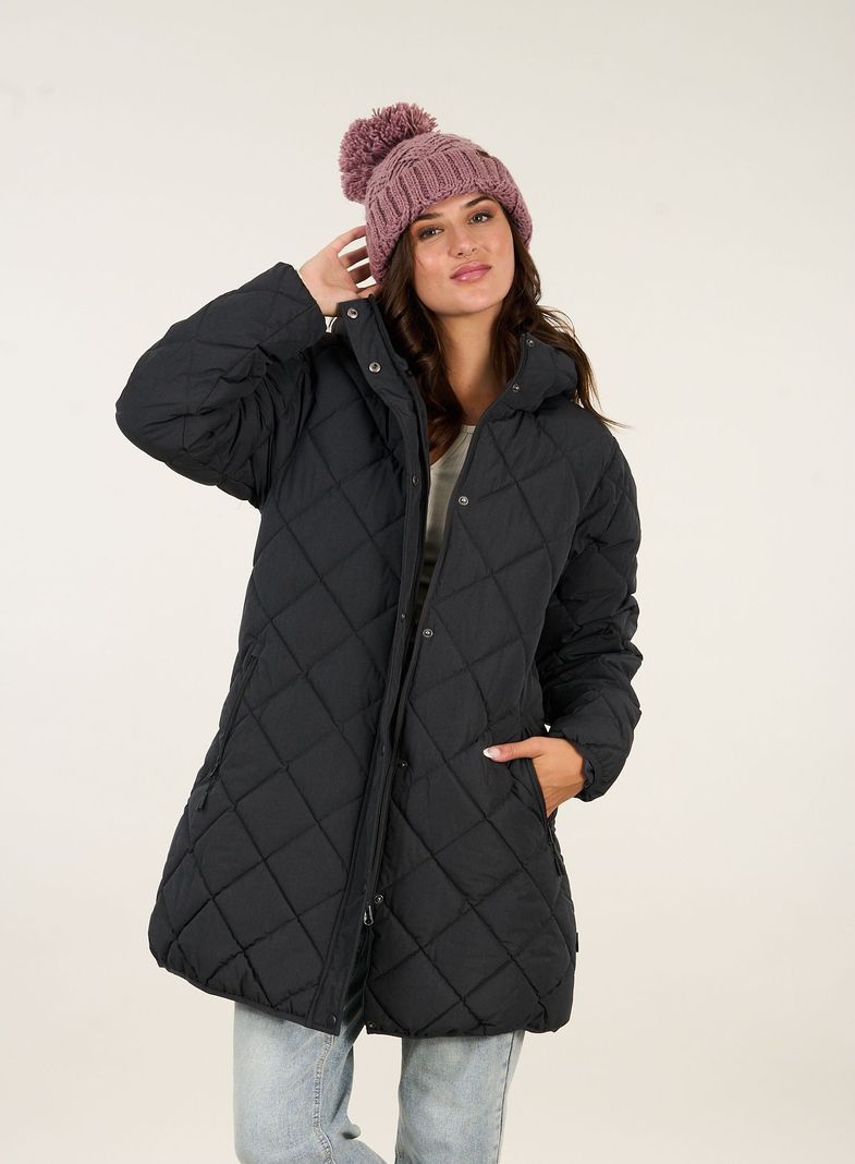 Parka Larga Acolchada Con Capucha Polemic-1