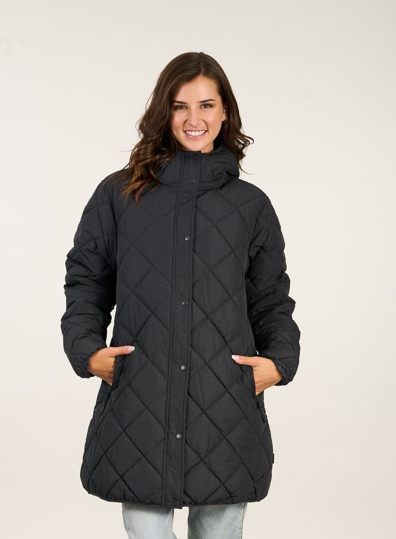 Parka Larga Acolchada Con Capucha Polemic-3