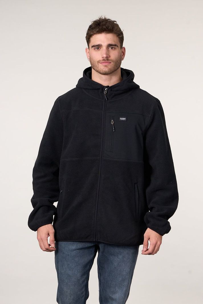 Poleron Micropolar Full Zipper y gorro 8706 Polemic-1
