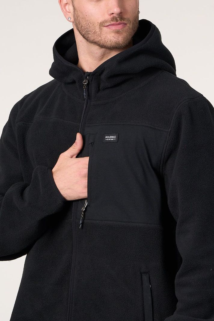 Poleron Micropolar Full Zipper y gorro 8706 Polemic-2