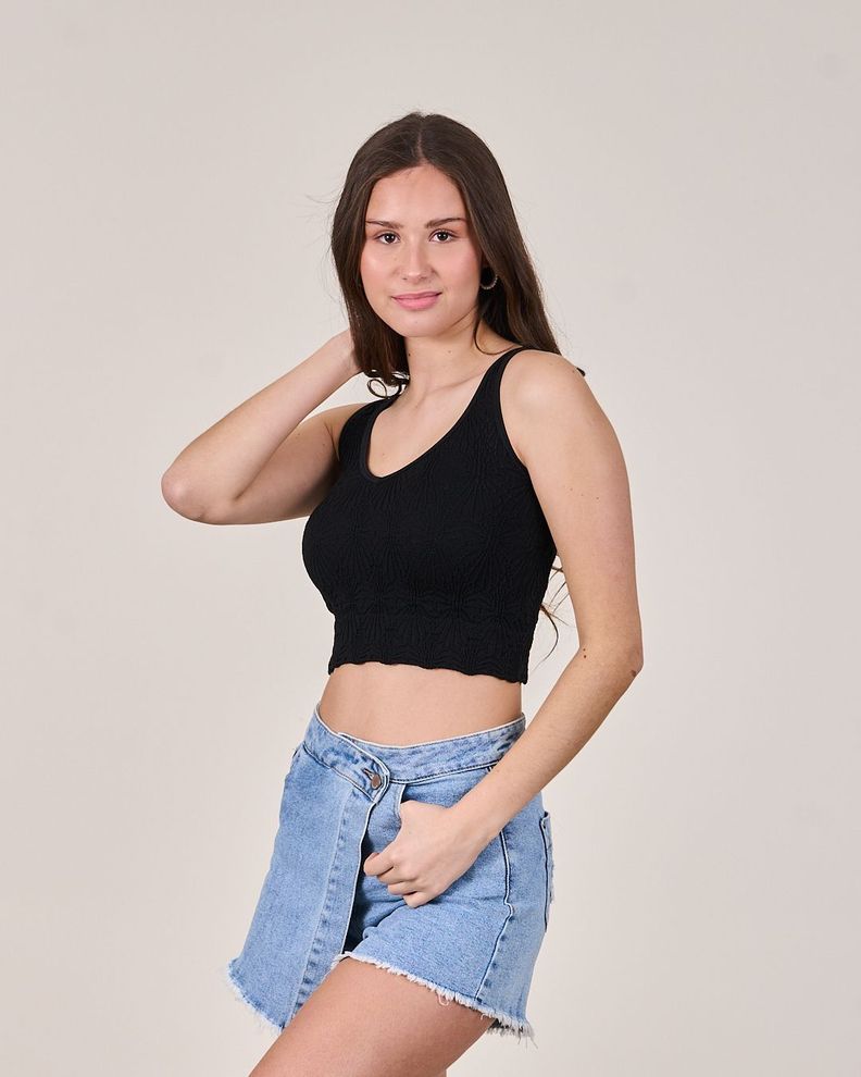Crop Top Tejido fantasia VS1712 - Polemic Girl-3