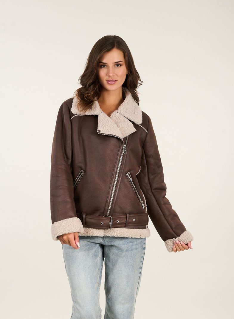 Chaqueta Biker chiporro aviadora mujer Polemic-0