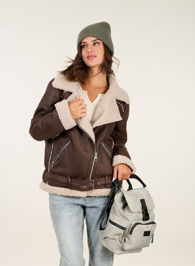 Chaqueta Biker chiporro aviadora mujer Polemic-1