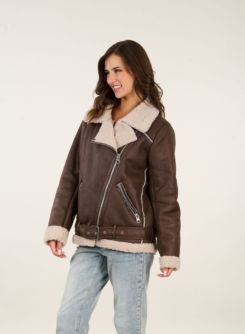 Chaqueta Biker chiporro aviadora mujer Polemic-2