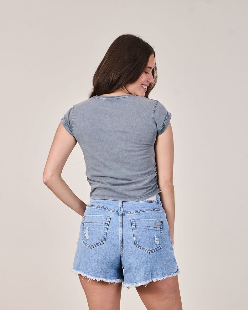 Polera procesada estampado Glitter - Polemic Girl-3
