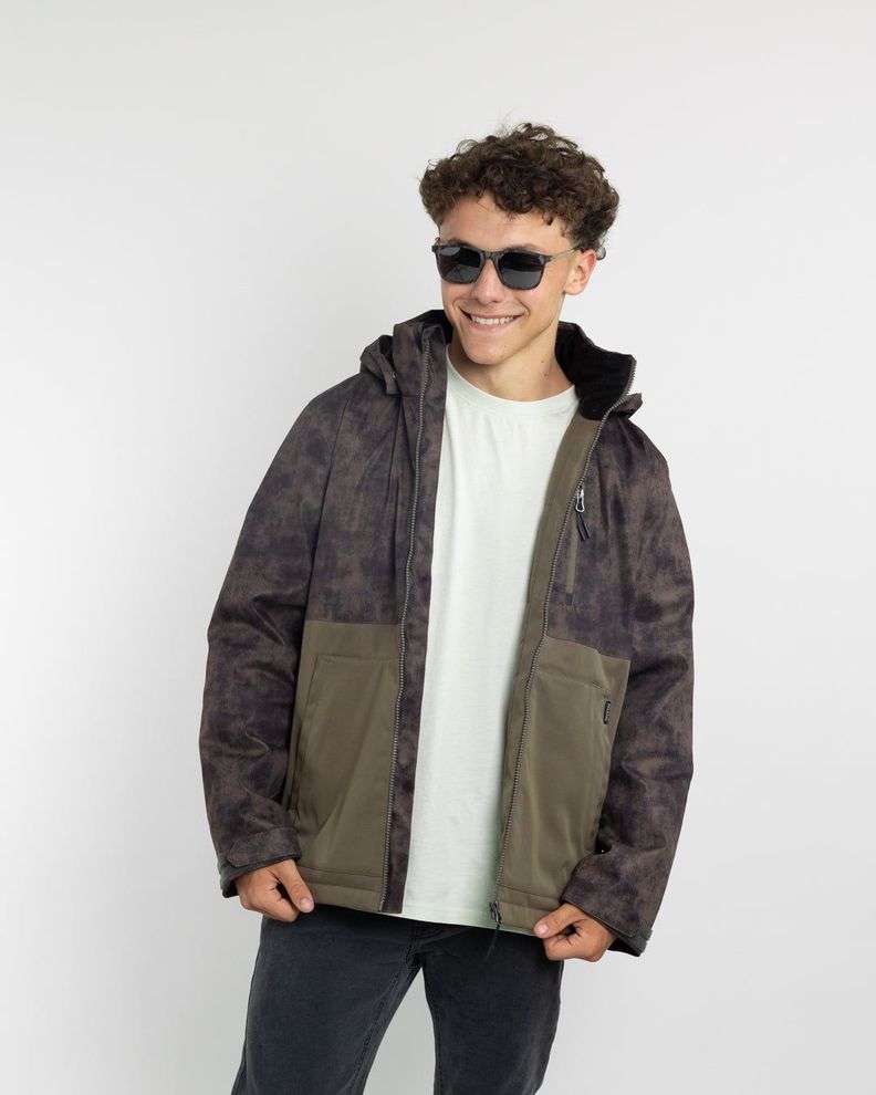 Parka nino Impermeable con estampado Verde Polemic 12