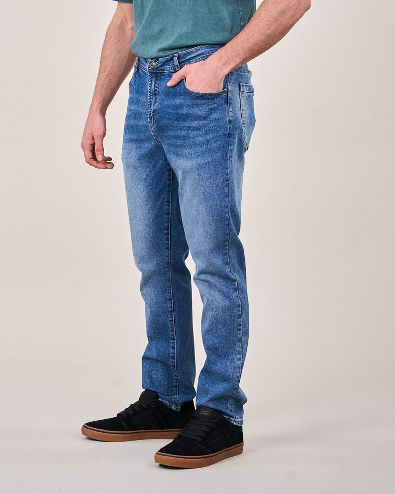 Jeans Azul procesado Slim Fit 4747 Polemic-0
