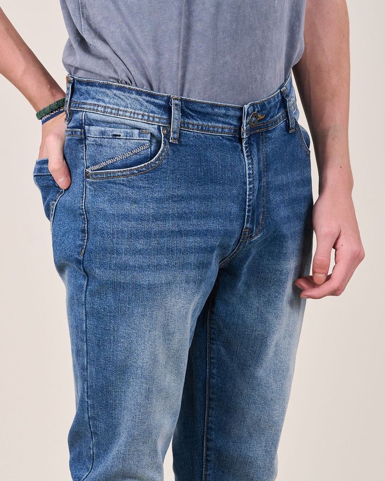 Jeans Azul Slim Fit 4347 niño Polemic-4