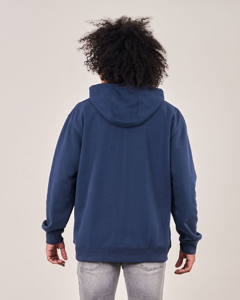 Poleron Oversized Fit Snow Washed Azul Marino Polemic-2