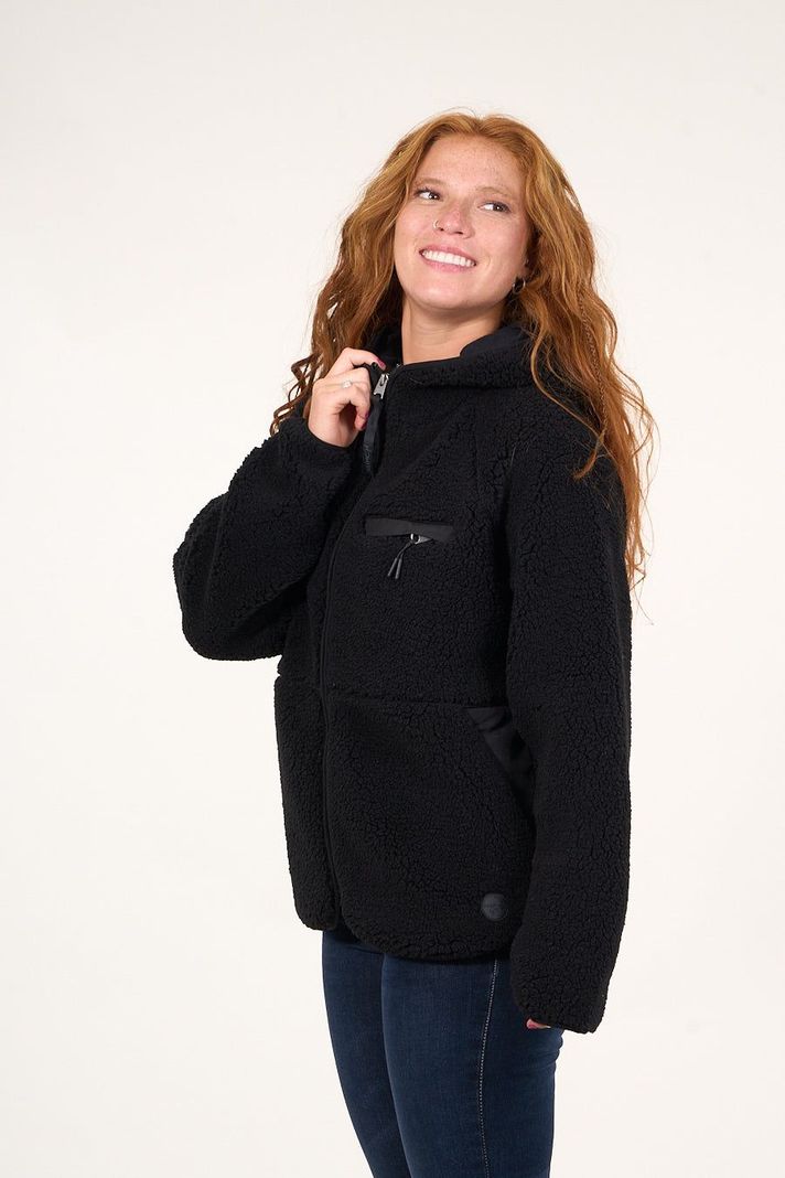Poleron Sherpa mujer Full zipper y capucha  VW8765 Polemic-1