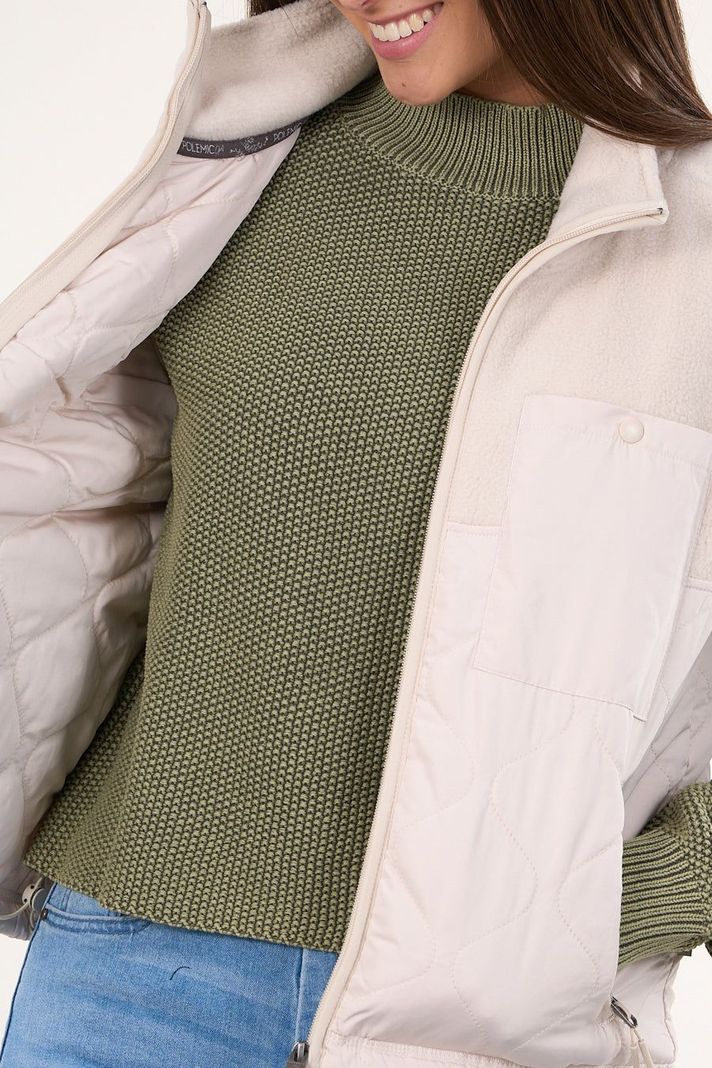 Polar sin mangas look sherpa con acolchado Crudo mujer Polemic-3