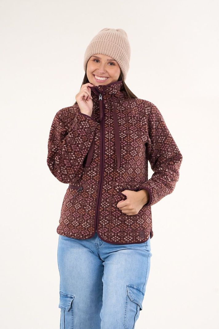 Poleron polar full print look sherpa Ciruela vw8770 Polemic-1