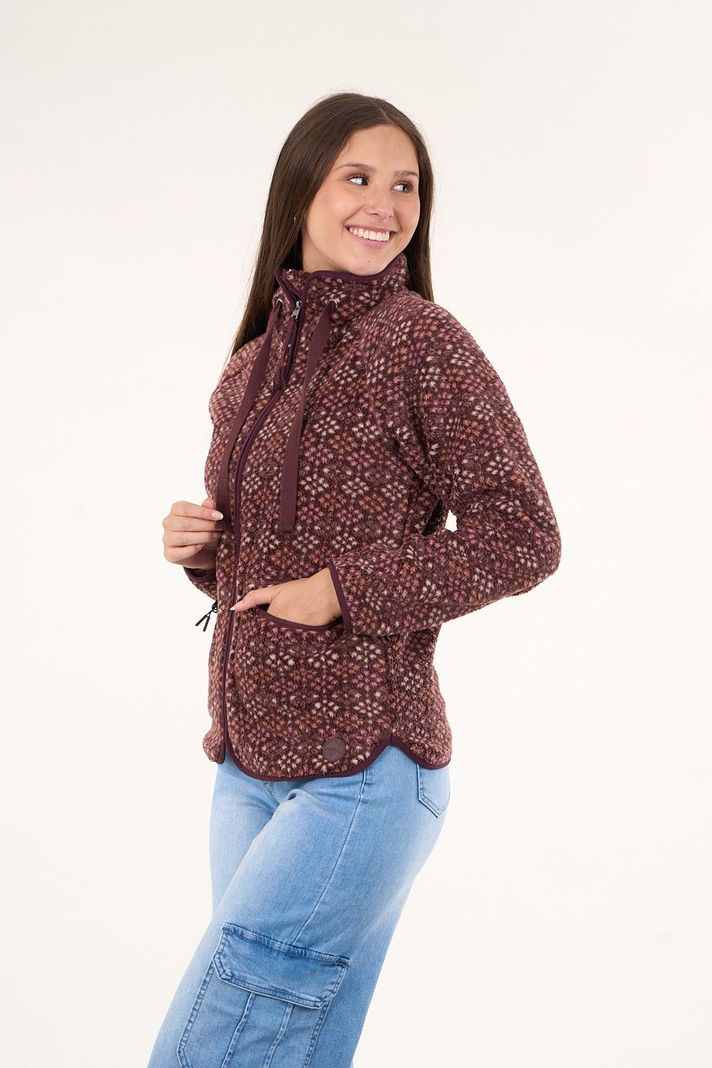 Poleron polar full print look sherpa Ciruela vw8770 Polemic-2