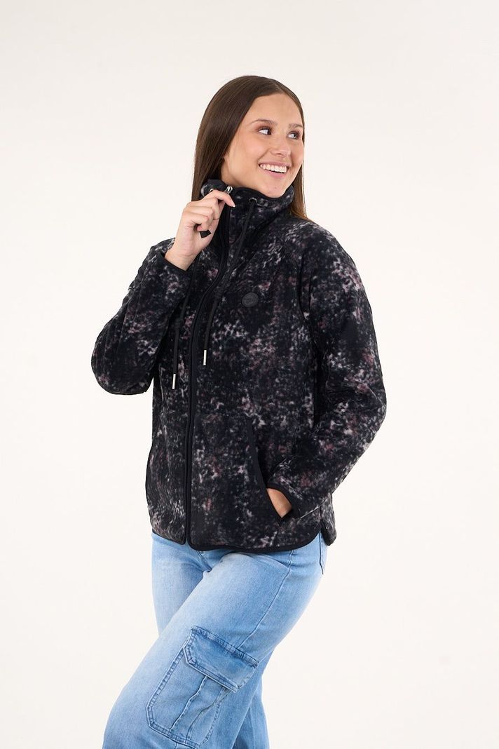 Poleron polar mujer Procesado Full Zipper Print  VW8762 Polemic-1