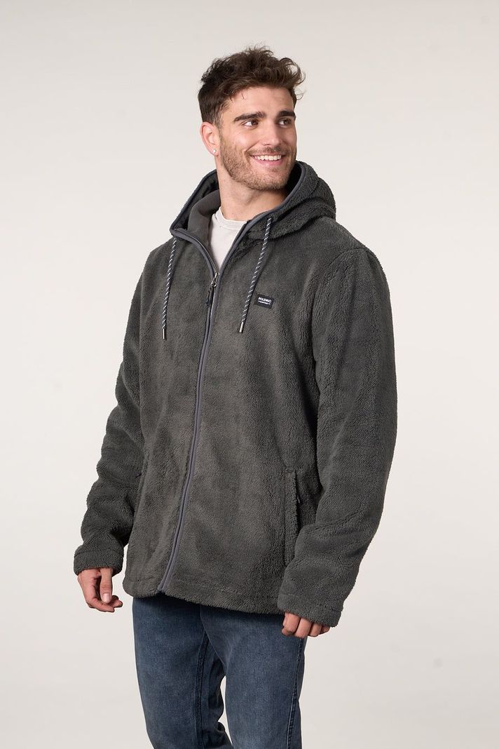 Poleron Bonded Shaggy con gorro Classic 8701 Polemic-3