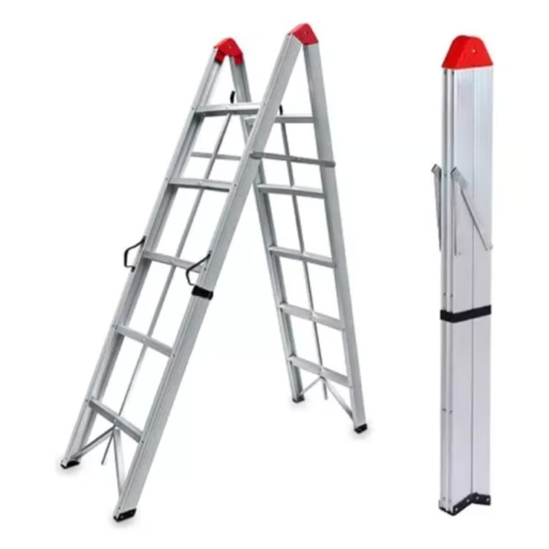 Escalera Plegable Aluminio 5 Escalones Tipo Tijera 150kg-0