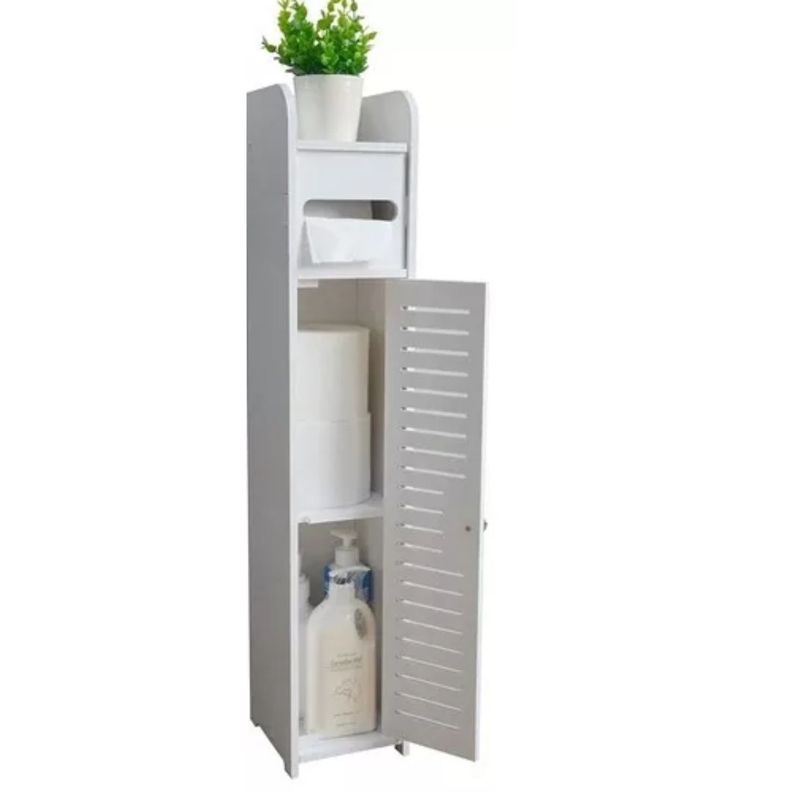 Estante De Baño Organizador 3 Compartimientos Blanco-0