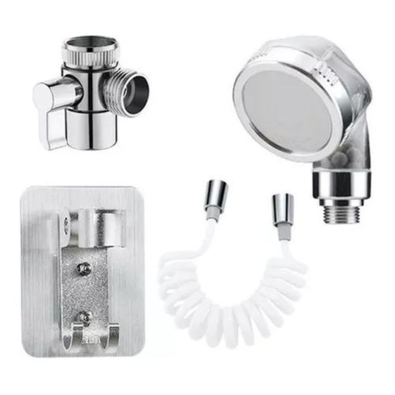 Ducha Bidet Arabe Lavamanos Acero Inoxidable Kit Completo-1