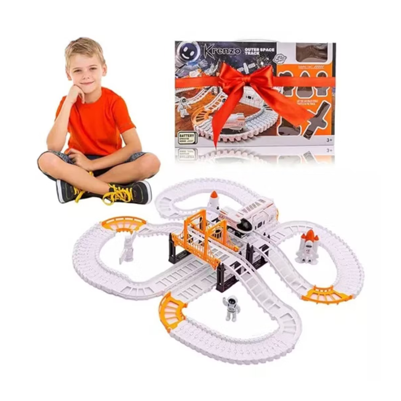 Pista De Autos Espacial Astronauta Juego Para Niños 31 Pcs-0