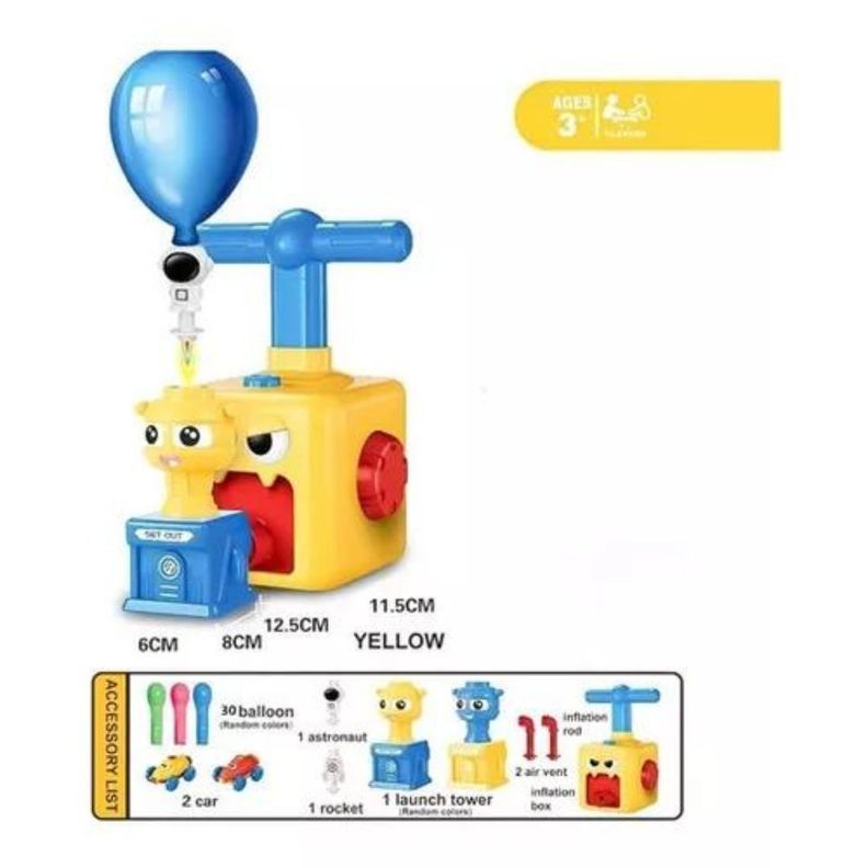 Juguete Bombin Globos Lanza Autos Y Cohetes Para Niños AM-1