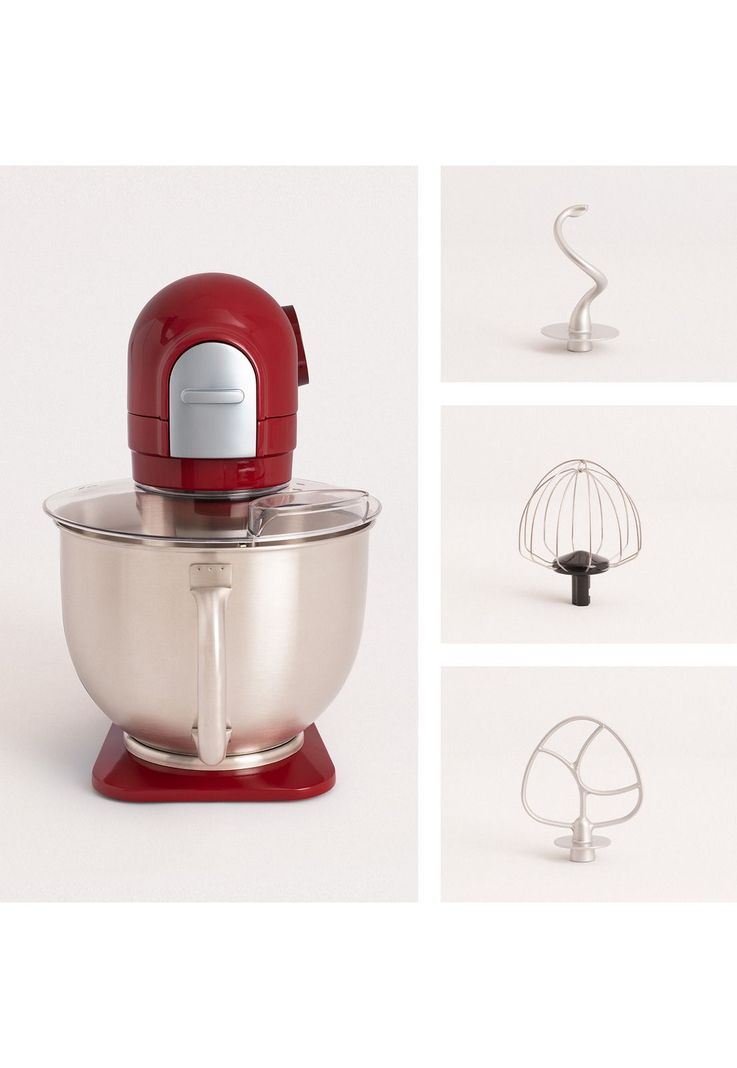 BATIDORA DE PEDESTAL DOWNMIX RETRO ROJA CREATE IKOHS-2