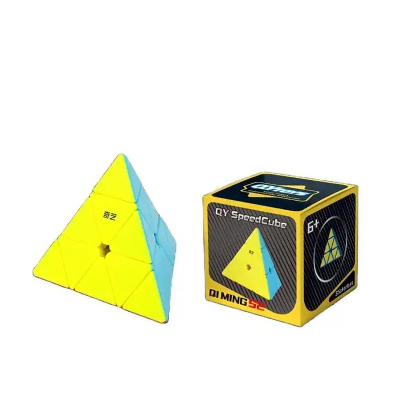 Cubo Rubik Pirámide Qiyi Uso Profesional Stickerless-0