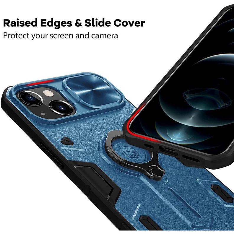 Carcasa Antishock Armor Azul + Lámina Compatible iPhone 13-4