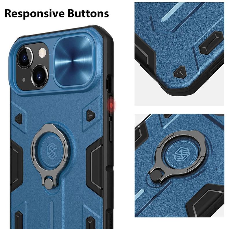 Carcasa Antishock Armor Azul + Lámina Compatible iPhone 13-5