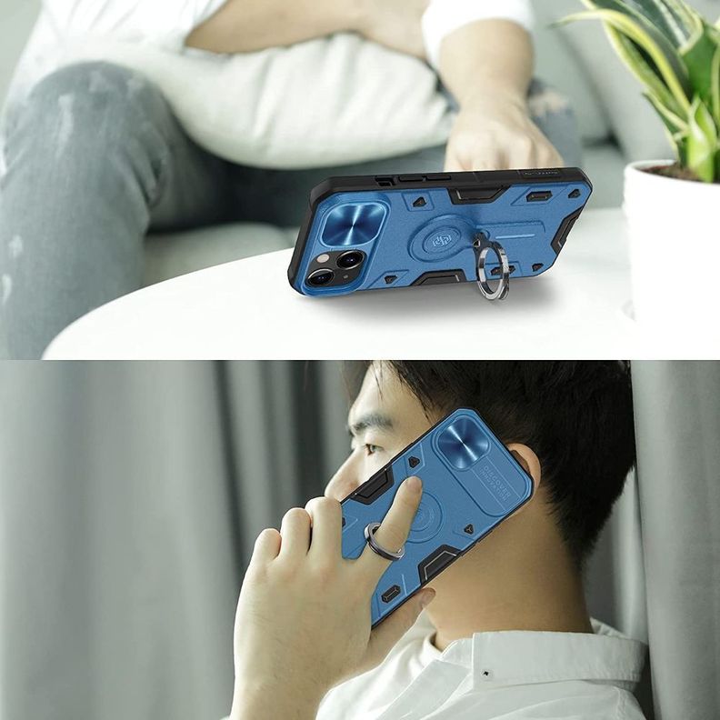 Carcasa Antishock Armor Azul + Lámina Compatible iPhone 13-7
