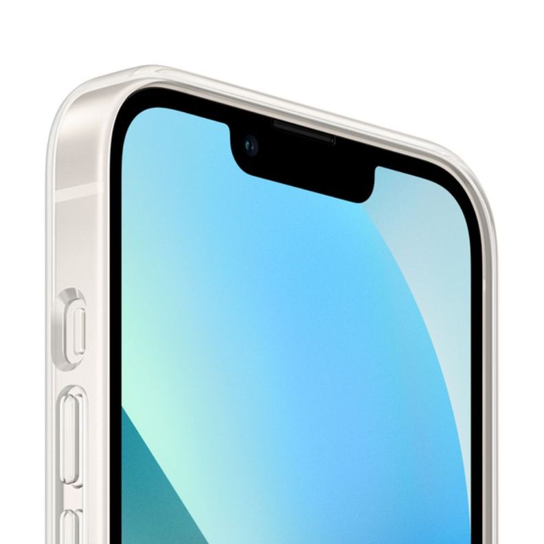 Carcasa Para iPhone 14 Transparente Tpu Con Magsafe + Lámina-1